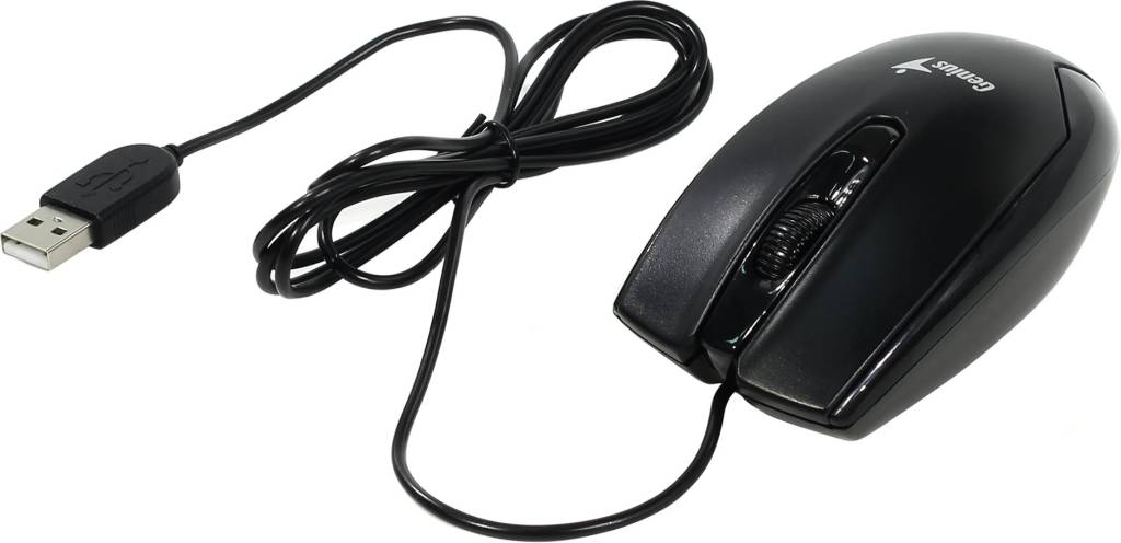   USB Genius Optical Mouse DX-100X [Black] (RTL) 3.( ) (31010229100)