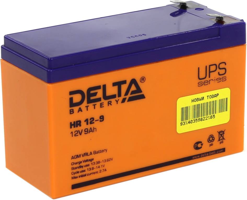   12V    9.0Ah Delta HR 12-9  UPS