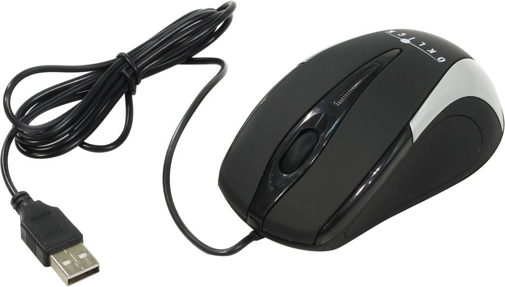   USB OKLICK Optical Mouse [235M] [Black-Silver] (RTL) 3.( ) [997813]