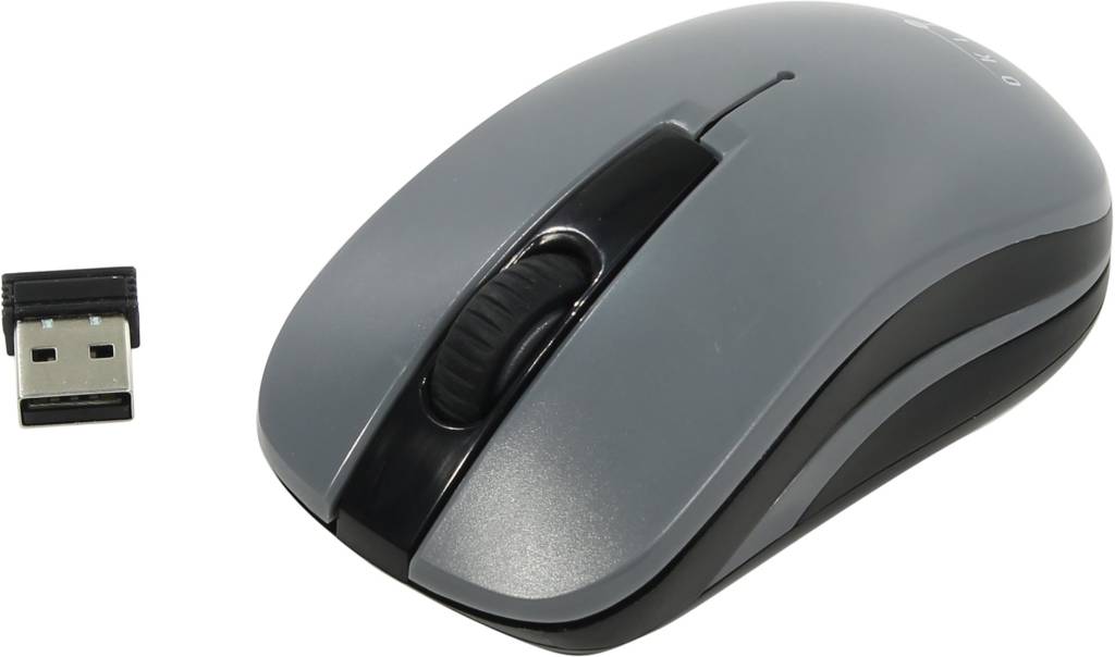   USB OKLICK Wireless Optical Mouse [445MW] [Black-Grey] (RTL) 3.( ) [945814]