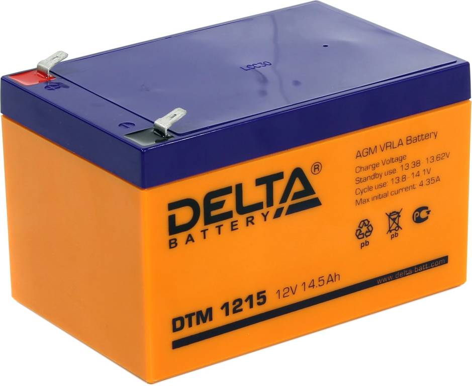   12V   14.5Ah Delta DTM 1215  UPS