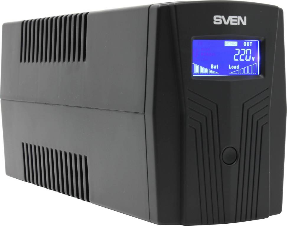  UPS   650VA SVEN [Pro 650 Black] LCD, USB,  RJ45 (  )