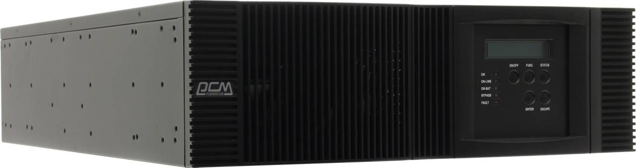  UPS 6000VA PowerCom Vanguard(VRT-6000)Rack Mount 3U LCD+ComPort+USB+ RJ45,  ()