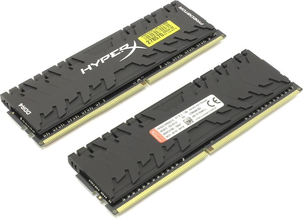   DDR4 DIMM 16Gb PC-25600 Kingston HyperX Predator [HX432C16PB3K2/16] KIT 2*8Gb CL16
