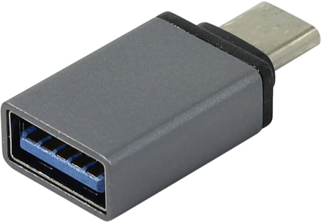 купить Переходник USB AF -- > USB3.1-C M KS-is [KS-296 Grey]
