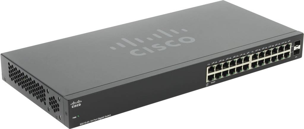  24-. Cisco [SG110-24-EU] 24-port Gigabit Switch (24UTP 10/100/1000Mbps)