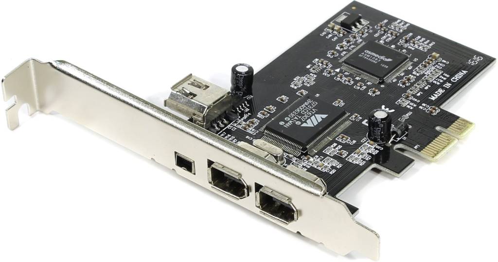   PCI-Ex1 IEEE 1394, 3 port-ext, 1 port-int Espada [PCIe1394a] (OEM)