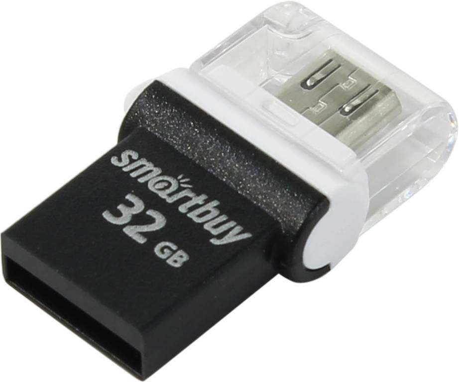   USB2.0/USB micro-B OTG 32Gb SmartBuy [SB32GBPO-K] (RTL)
