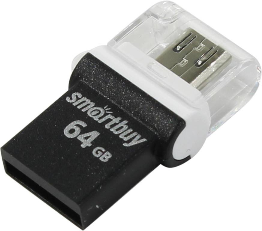   USB2.0/USB micro-B OTG 64Gb SmartBuy [SB64GBPO-K] (RTL)