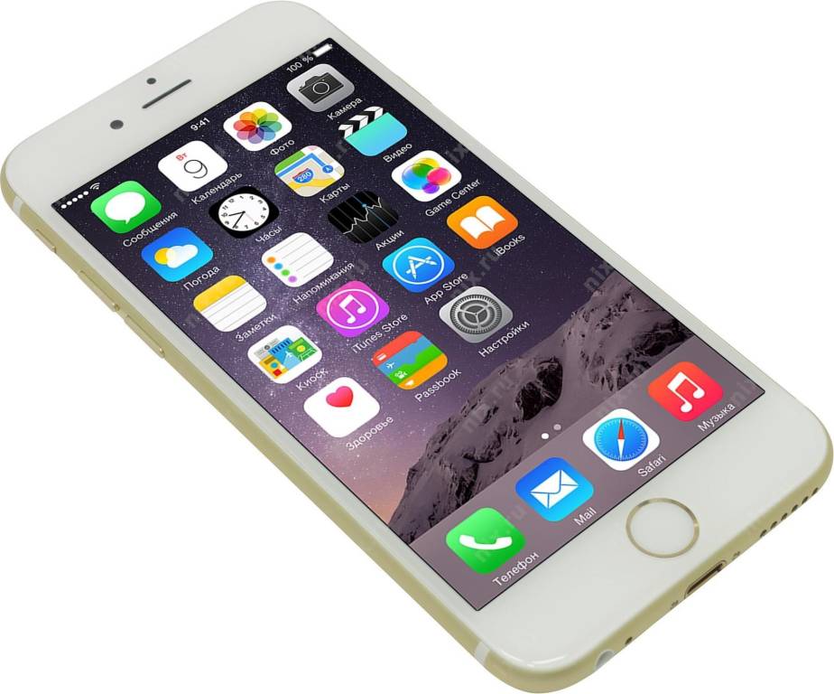   Apple iPhone 6s[MN112RU/A 32Gb Gold](A9,4.7 1334x750 Retina,4G+BT+WiFi+GPS/,12Mpx,i