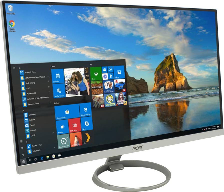   27 Acer H277HKsmidppx [Silver&Black] [UM.HH7EE.023] (LCD,Wide,3840x2160,DVI,HDMI,DP,miniDP)