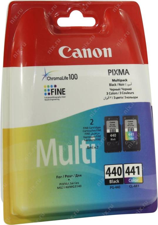   Canon PG-440+CL-441 (Black&Color) Multipack (o)  PIXMA MG2140/3140