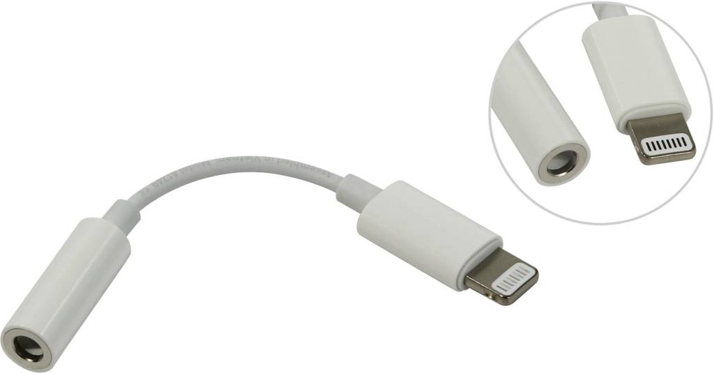  Apple [MMX62ZM/A] Lightning to 3.5 mm Headphone Jack Adapter