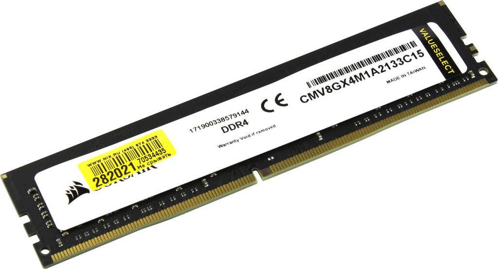    DDR4 DIMM  8Gb PC-17000 Corsair Value Select [CMV8GX4M1A2133C15]