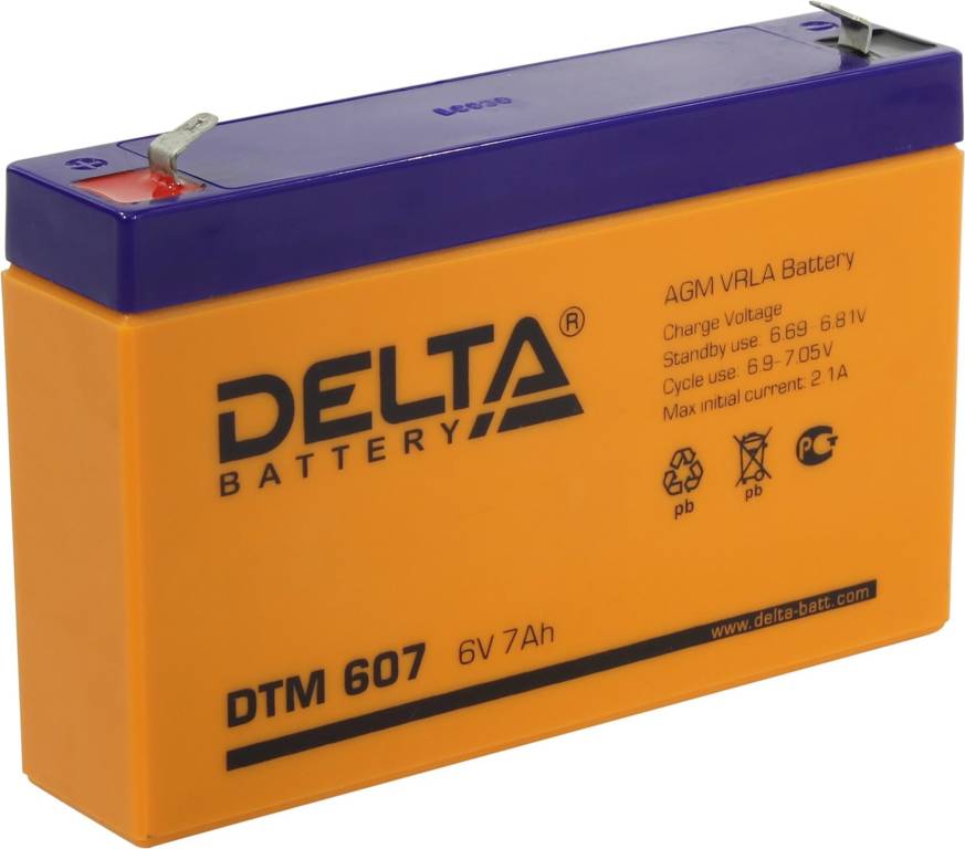    6v  7Ah Delta DTM 607