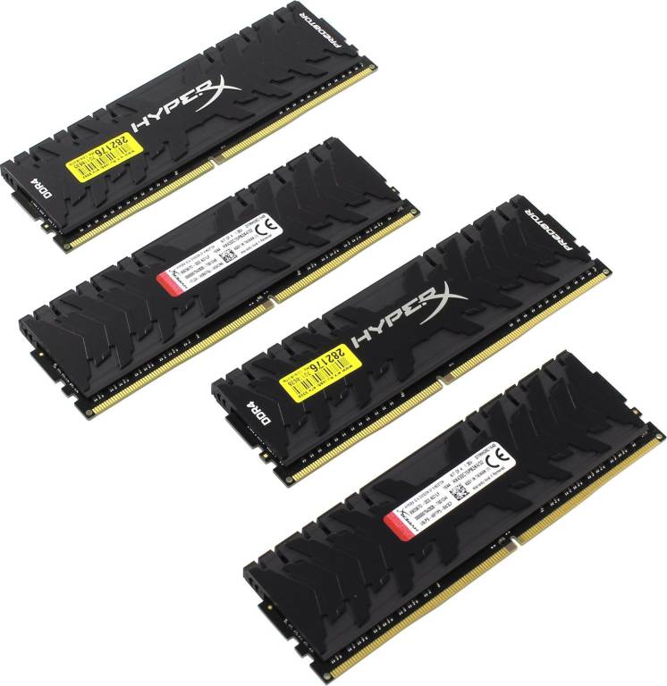    DDR4 DIMM 32Gb PC-24000 Kingston HyperX Predator [HX430C15PB3K4/32] KIT 4*8Gb CL15