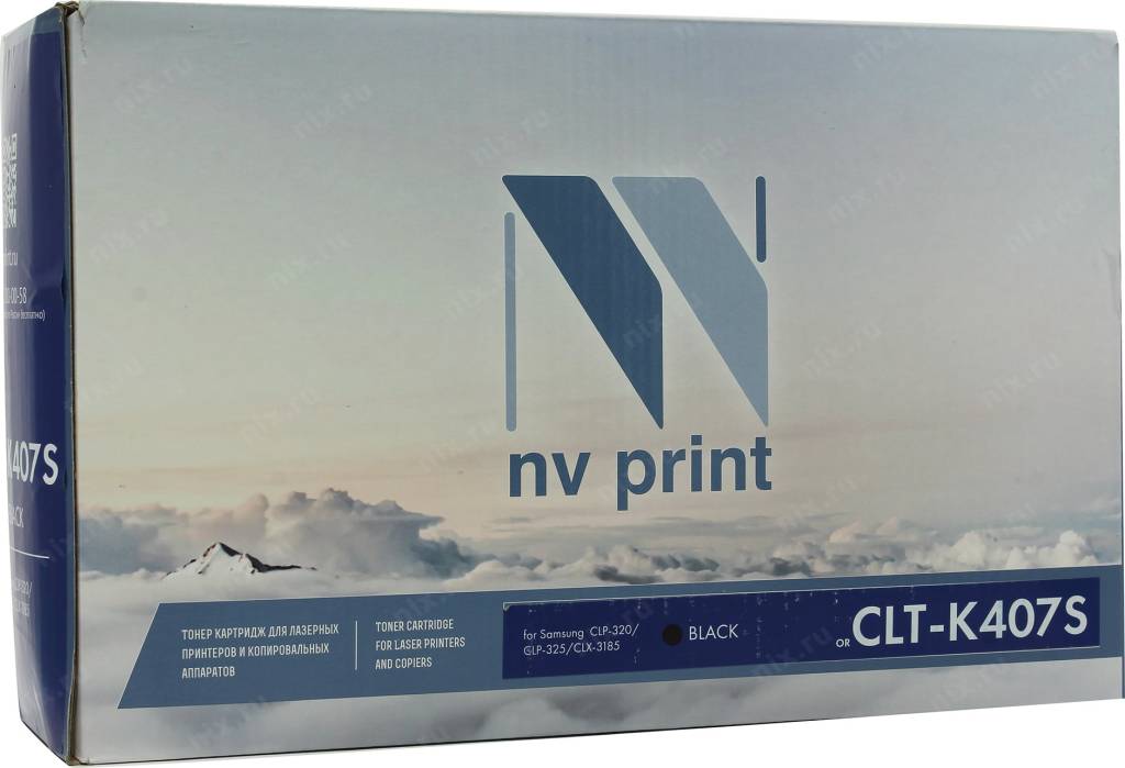  - Samsung CLT-K407S Black (NV-Print)  CLP-325, CLX-3185