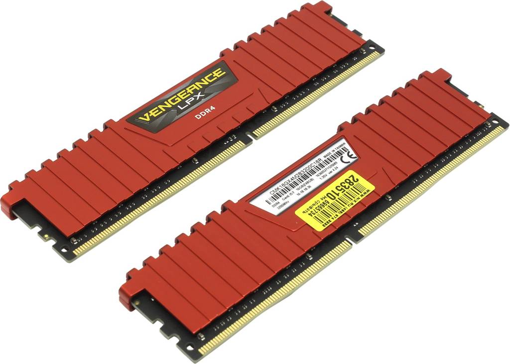   DDR4 DIMM 16Gb PC-25600 Corsair Vengeance LPX [CMK16GX4M2B3200C16R] KIT 2*8Gb