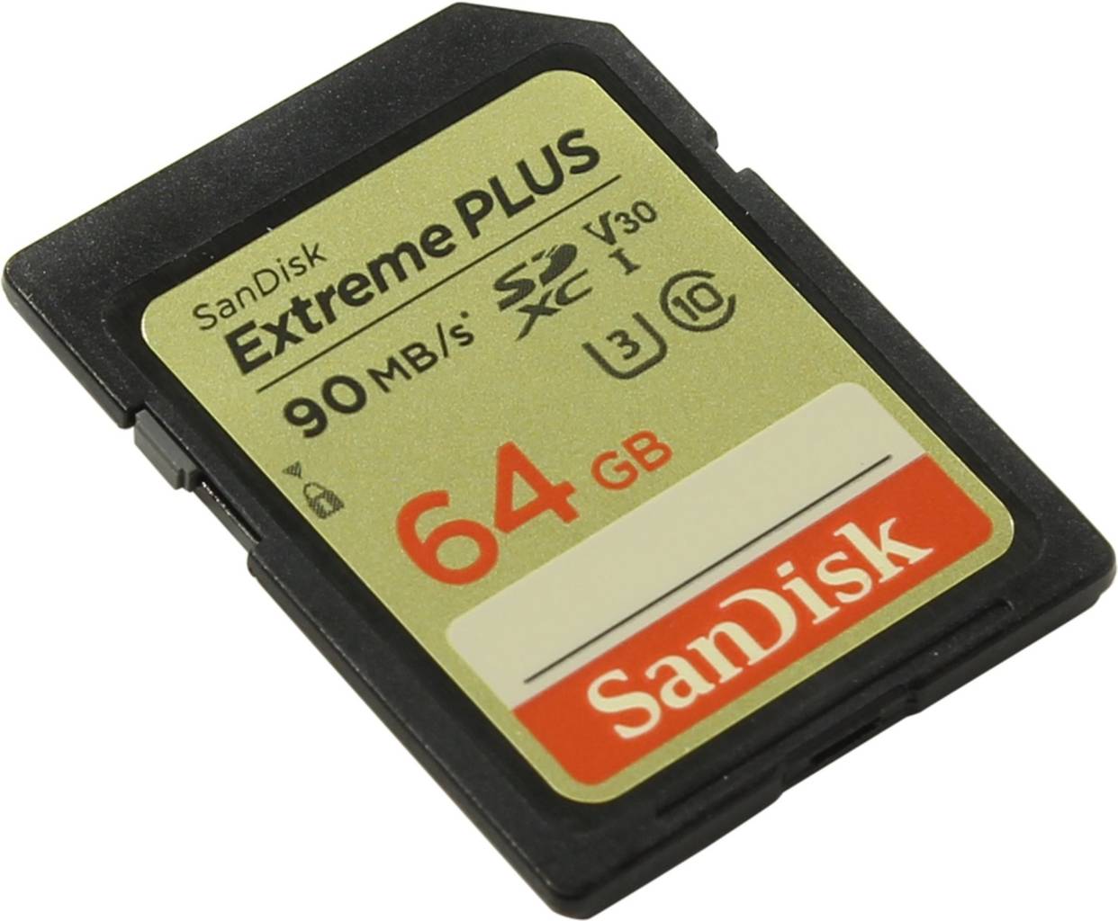    SDXC 64Gb SanDisk Extreme Plus [SDSDXWF-064G-GNCIN] UHS-I U3