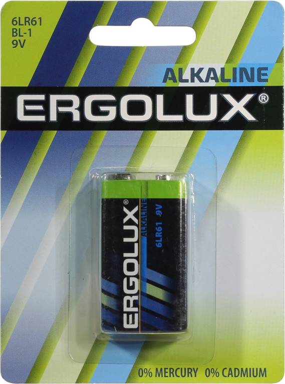  .   9V Ergolux [6LR61 BL-1],  (alkaline),    !!!   !!!