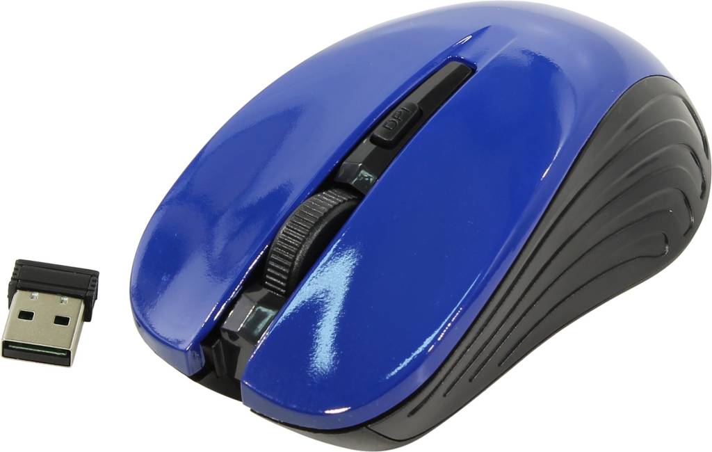   USB OKLICK Wireless Optical Mouse [545MW] [Black&Blue] (RTL) 4.( ) [368630]