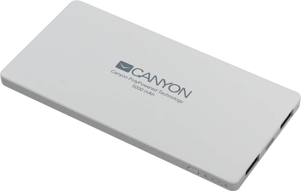    CANYON [CNS-TPBP5W] White (2xUSB 2A, 5000mAh, Li-Pol)