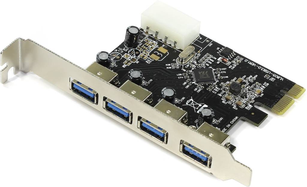   PCI-Ex1 USB3.0 4 port-ext Espada [PCIe4USB3.0] (OEM)
