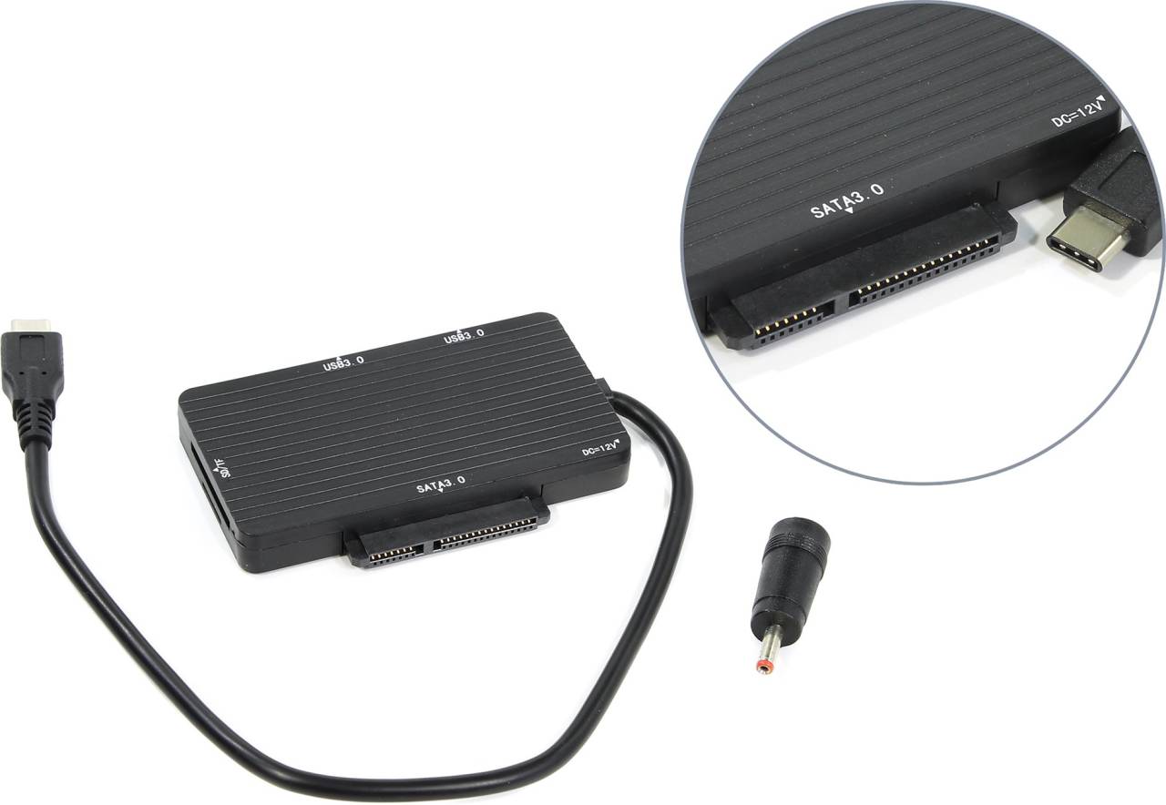  - SATA-- >USB3.0 Orient [UHD-509] ( - SATA2.5/3.5 -,SD/microSD,2xUSB)