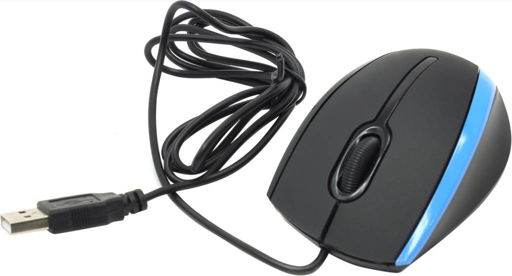   USB Defender Optical Mouse [MM-340 Black&Blue] (RTL) 3.( ) [52344]