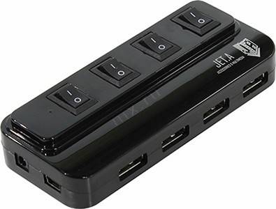  USB2.0 HUB 4-port Jet.A [JA-UH15 Black]