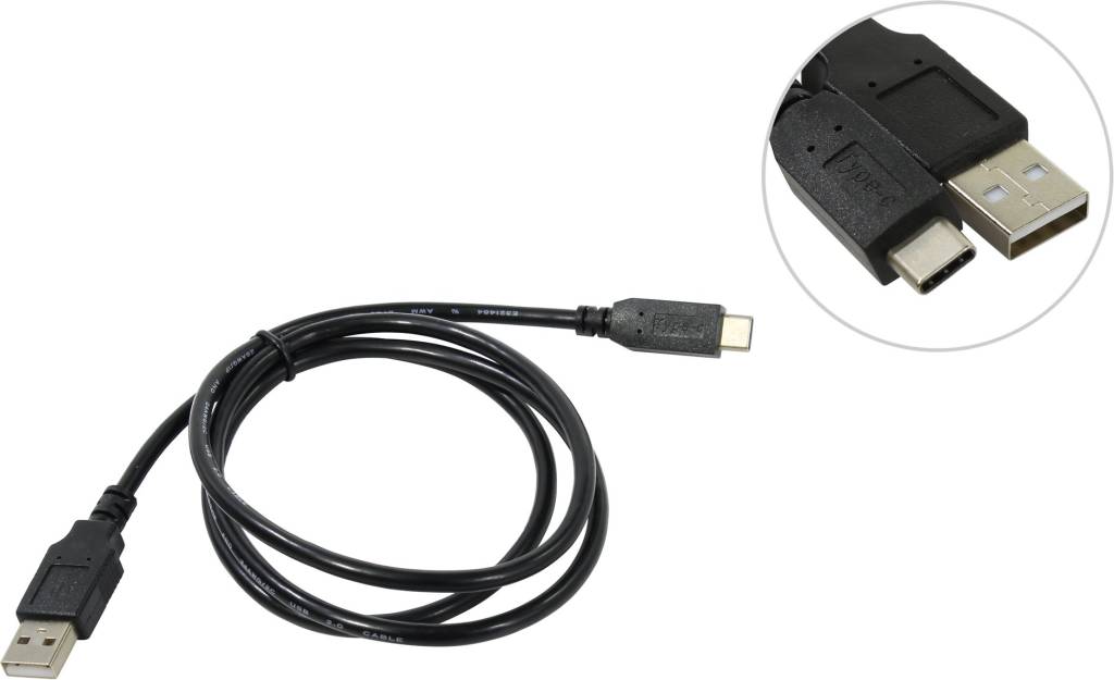   USB AM -- >USB-C M 1.0 Defender [87490]