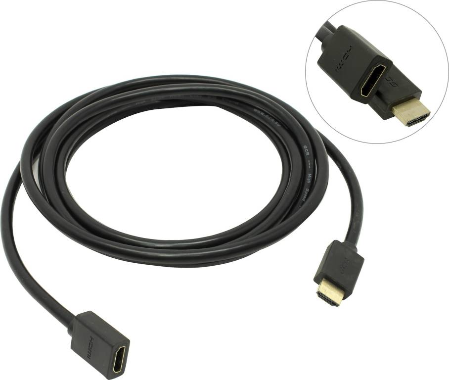    HDMI (19M-19F) 3 v1.4 Greenconnect [GCR-HMFR6-BB3S-3m]