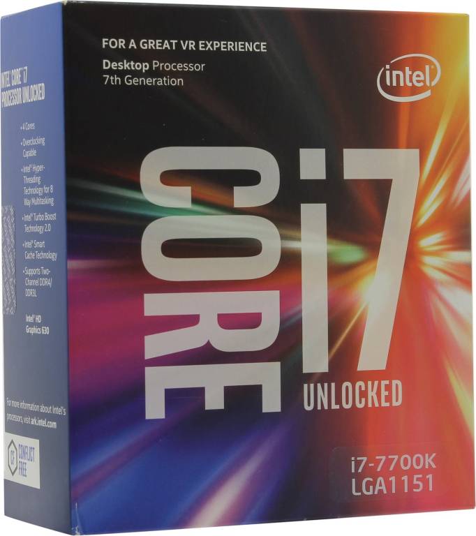   Intel Core i7-7700K BOX ( ) 4.2 GHz/4core/SVGA HD Graphics 630/8Mb/ LGA1151