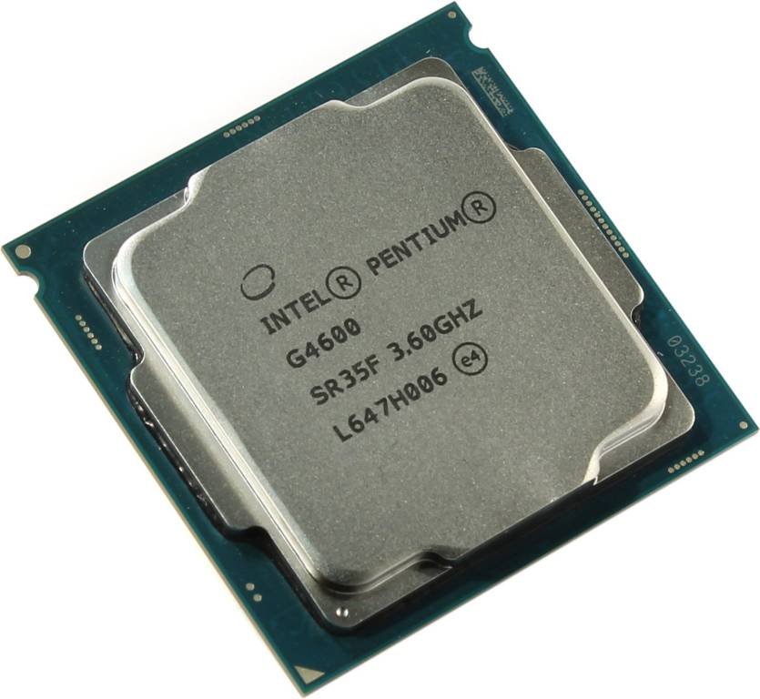   Intel Pentium G4600 3.6 GHz/2core/SVGA HD Graphics 630/0.5+2Mb/51W/8GT/s LGA1151