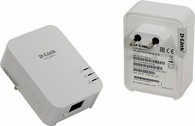    D-Link[DHP-601AV/B1A]Powerline AV2 1000 Gigabit Starter Kit(2 ,1UTP 10/100/1