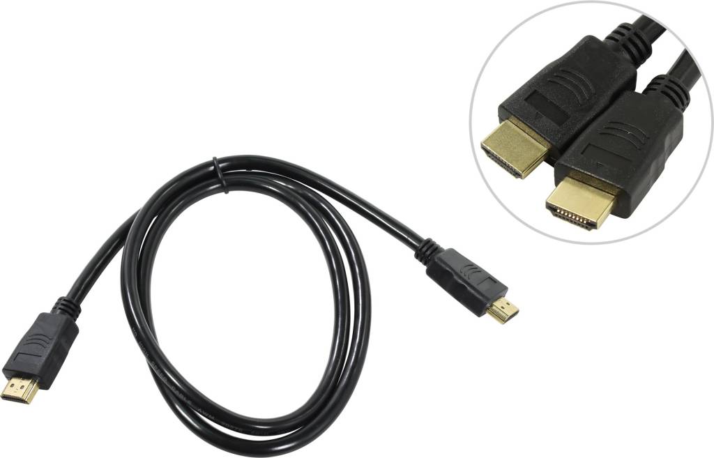 купить Кабель HDMI to HDMI (19M -19M)  1.0м v1.4 Defender [87350]