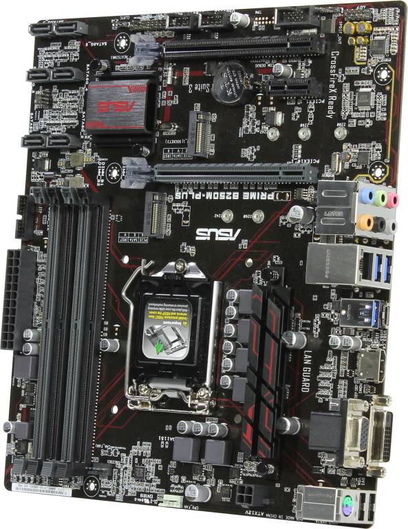    LGA1151 ASUS PRIME B250M-PLUS(RTL)[B250]PCI-E Dsub+DVI+HDMI GbLAN SATA MicroATX 4D