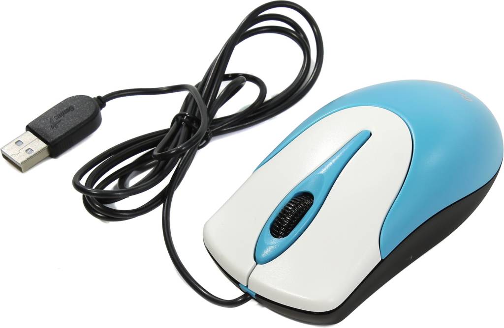   USB Genius NetScroll 100 V2 Optical Mouse [Blue] (RTL) 3.( ) (31010232102)