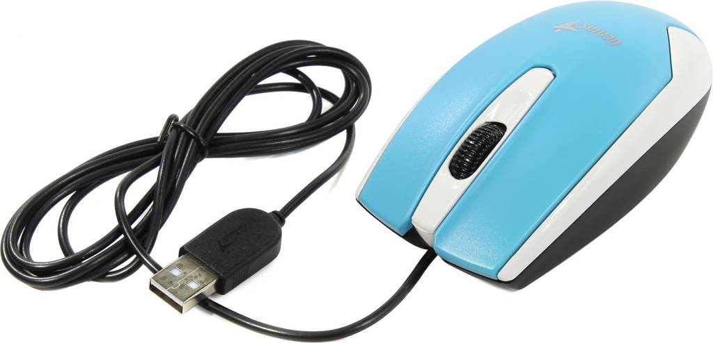   USB Genius DX-100X Optical Mouse [Blue] (RTL) 3.( ) (31010229102)