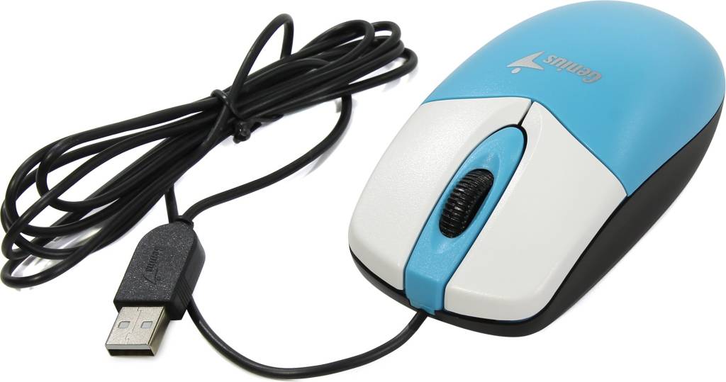   USB Genius Optical Mouse DX-165 [Blue] (RTL) 3.( ) (31010234102)