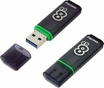   USB3.0  8Gb SmartBuy Glossy series [SB8GBGS-DG] (RTL)