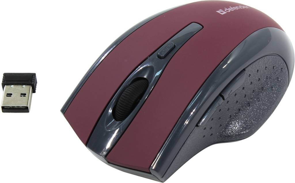   USB Defender Wireless Optical Mouse Accura [MM-665 Red] (RTL) 6.( ) .[52668]