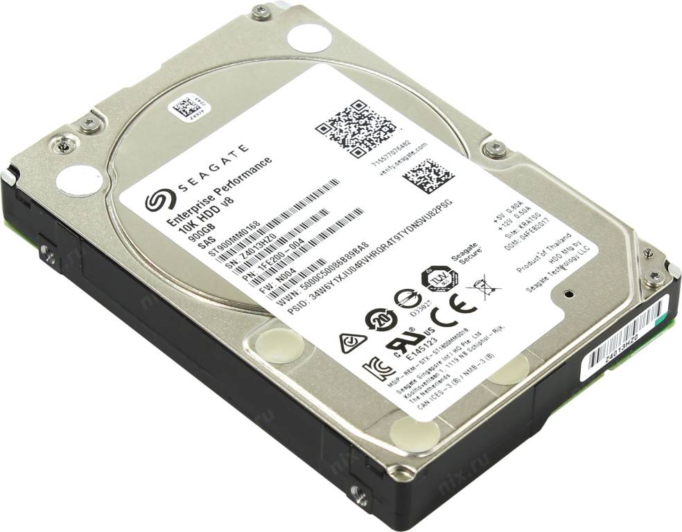 купить Жесткий диск 900 Gb SAS 12Gb/s Seagate Enterprise Performance 10K[ST900MM0168]2.5” 10000rpm 128Mb