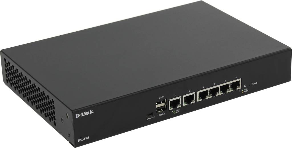    D-Link [DFL-870/A1A] NETDEFEND Firewall (6UTP 10/100/1000Mbps, 2USB)
