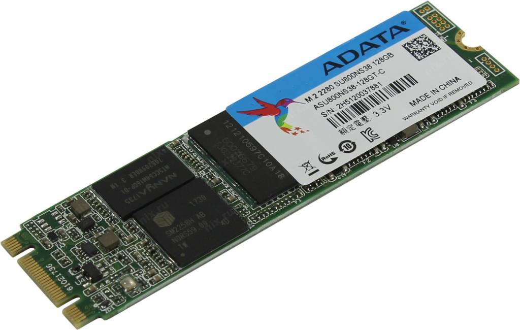   SSD 128 Gb M.2 2280 B&M SATA-III ADATA Ultimate SU800 [ASU800NS38-128GT-C] 3D TLC
