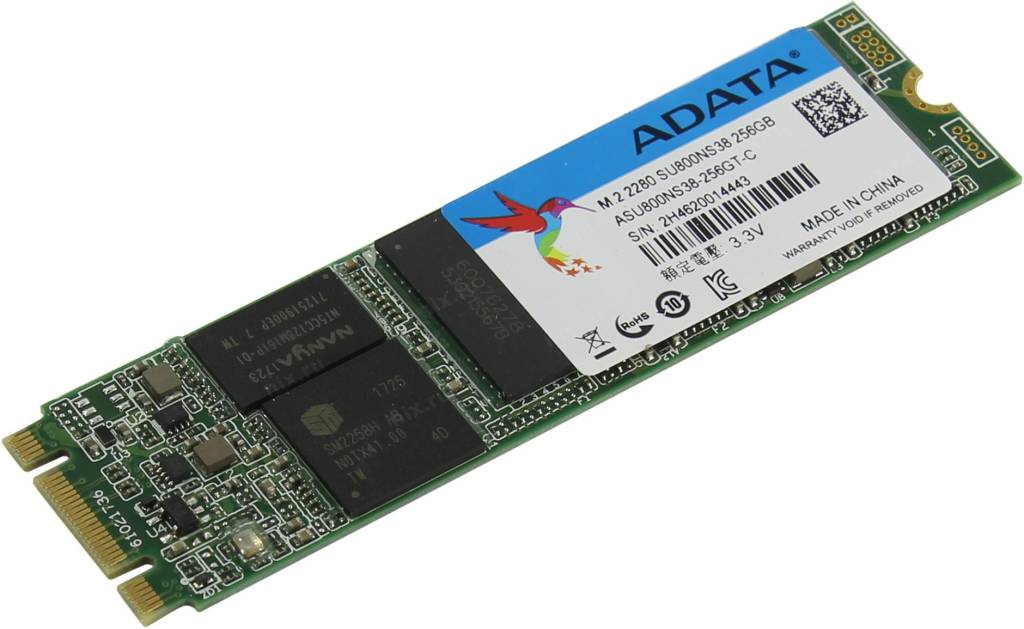   SSD 256 Gb M.2 2280 B&M SATA-III ADATA Ultimate SU800 [ASU800NS38-256GT-C] 3D TLC