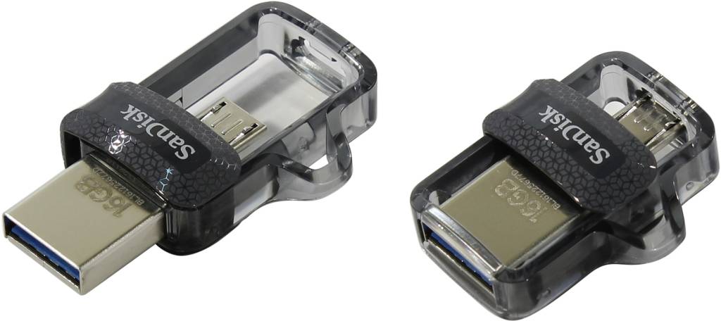   USB3.0/USB micro-B OTG 16Gb SanDisk Ultra Dual Drive m3.0 [SDDD3-016G-G46] (R