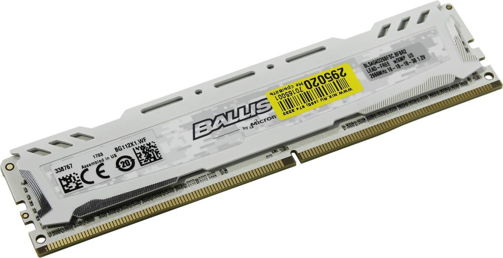    DDR4 DIMM  4Gb PC-21300 Crucial Ballistix [BLS4G4D26FSC]