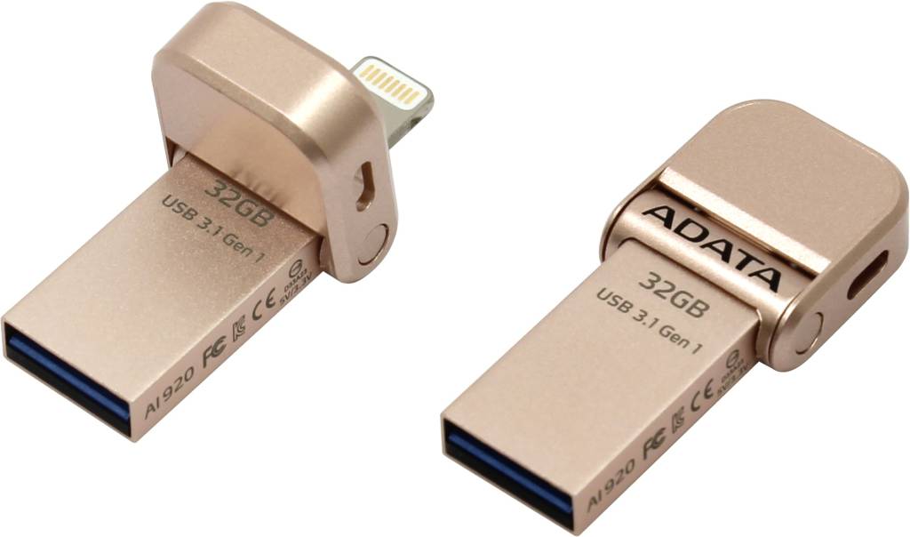   USB3.1/Lightning 32Gb ADATA AI920 [AAI920-32G-CRG]