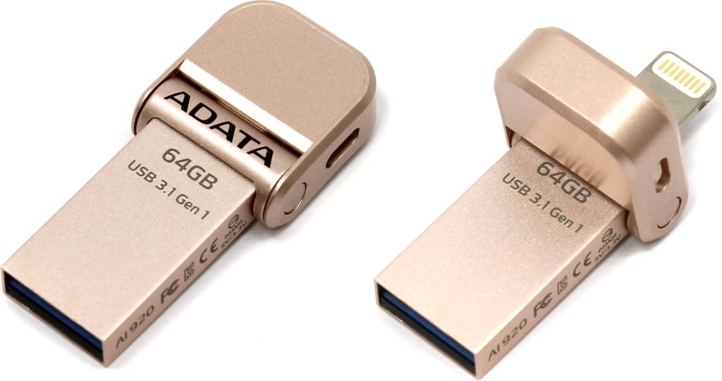   USB3.1/Lightning 64Gb ADATA AI920 [AAI920-64G-CRG]